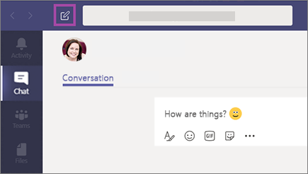 New chat got. Teams chat. Microsoft chat. New chat.