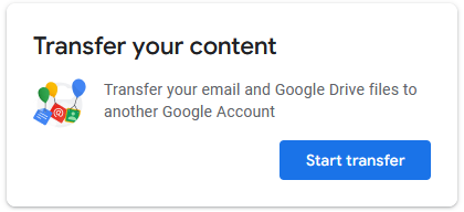 popup notification to start transferring content
